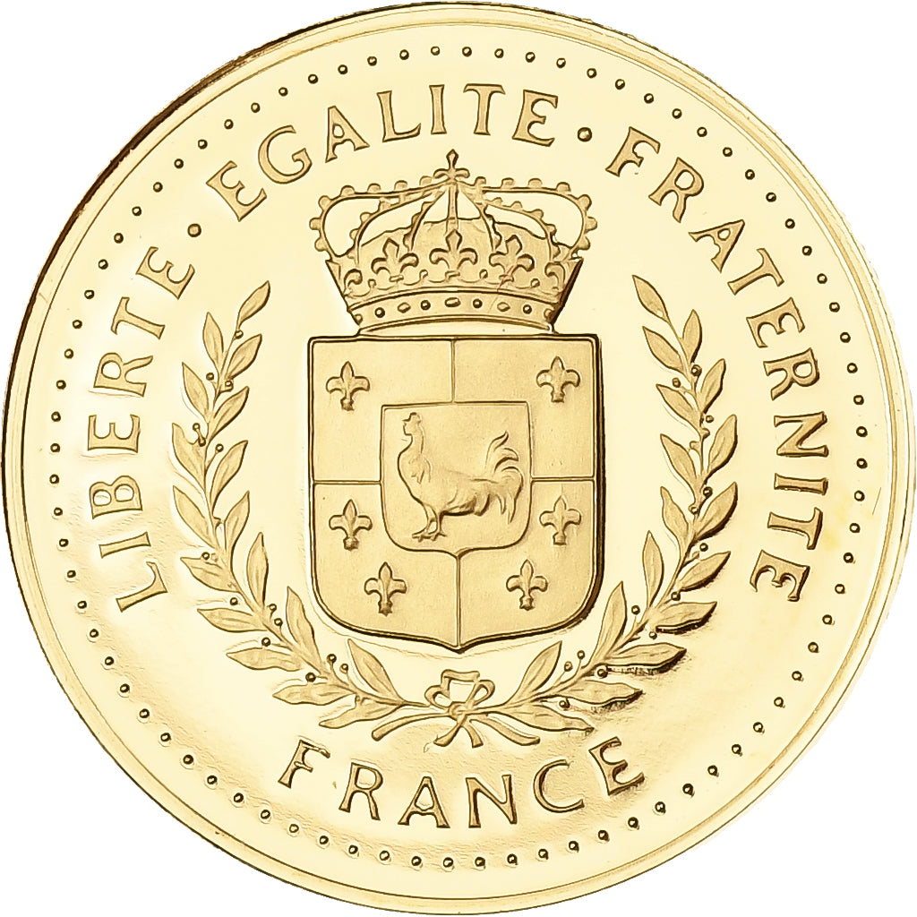 France, Token, Jean Moulin, Gold, Proof, MS(65-70)
