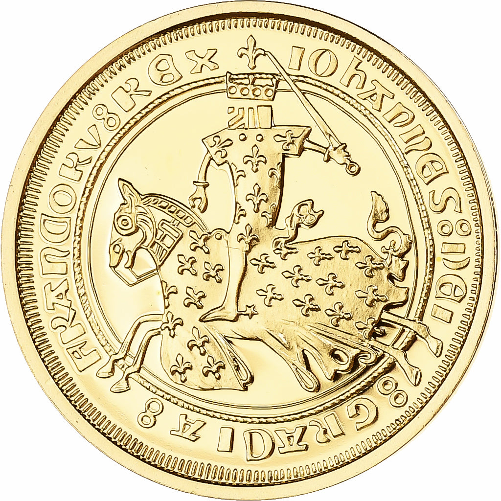 Francia, ficha, Jean le Bon, Reproduction du Franc à Cheval, Oro, FS, FDC