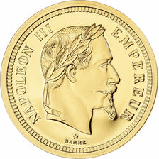 France, Token, Napoléon III, Reproduction de la 100 francs, 1861, Gold, Proof