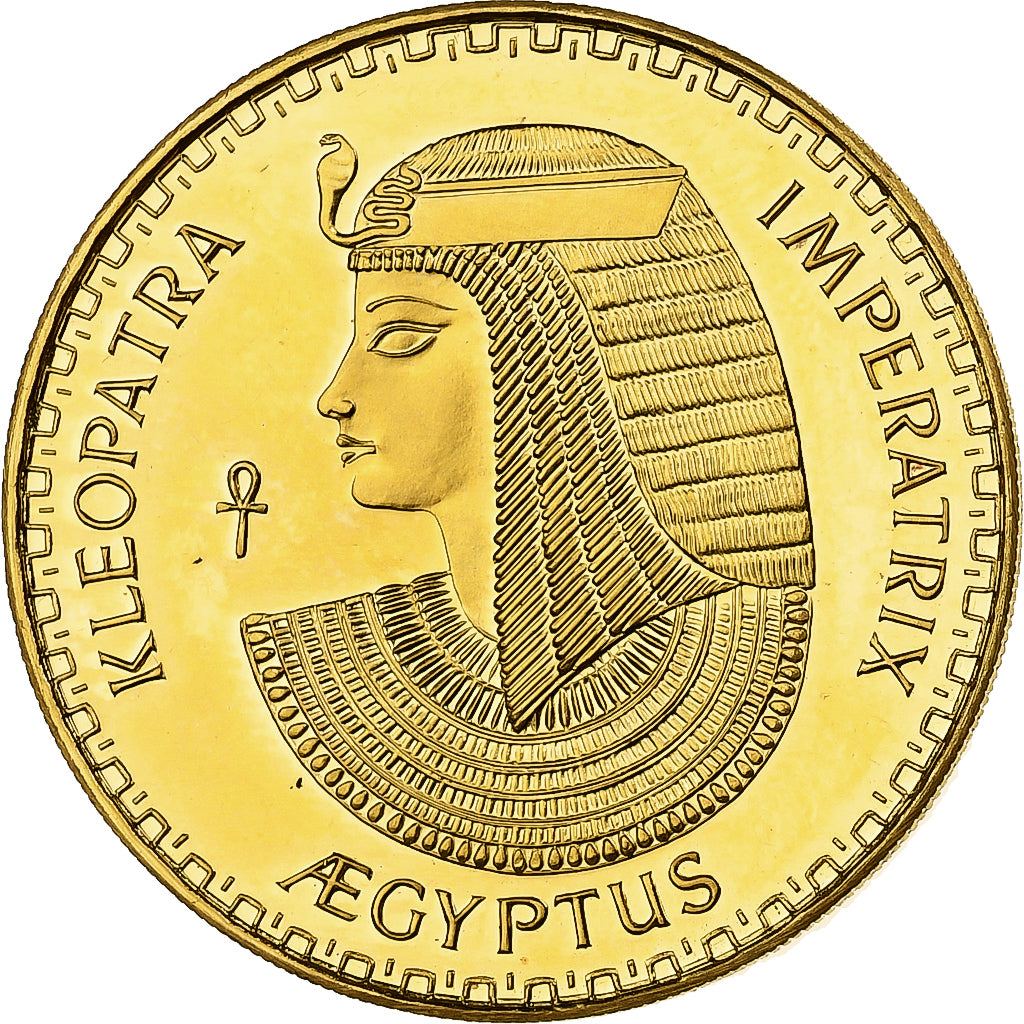 France, Medal, Egypt, Hatshepsut and Cleopatra, Gold, Proof, MS(63)
