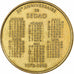 France, Token, 20e anniversaire de SEDAO, 1998, Monnaie de Paris, Brass