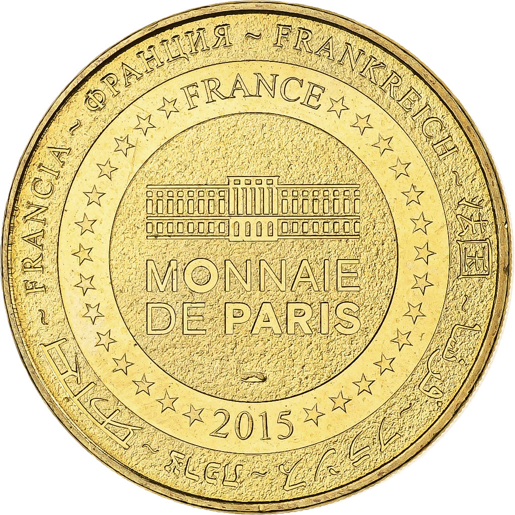France, Tourist token, Téléthon, 2015, Monnaie de Paris, Brass, AU(55-58)