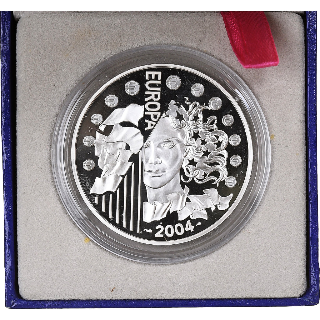 Francja, 1-1/2 Euro, Europa, Élargissement de l'UE, 2004, MDP, Srebro