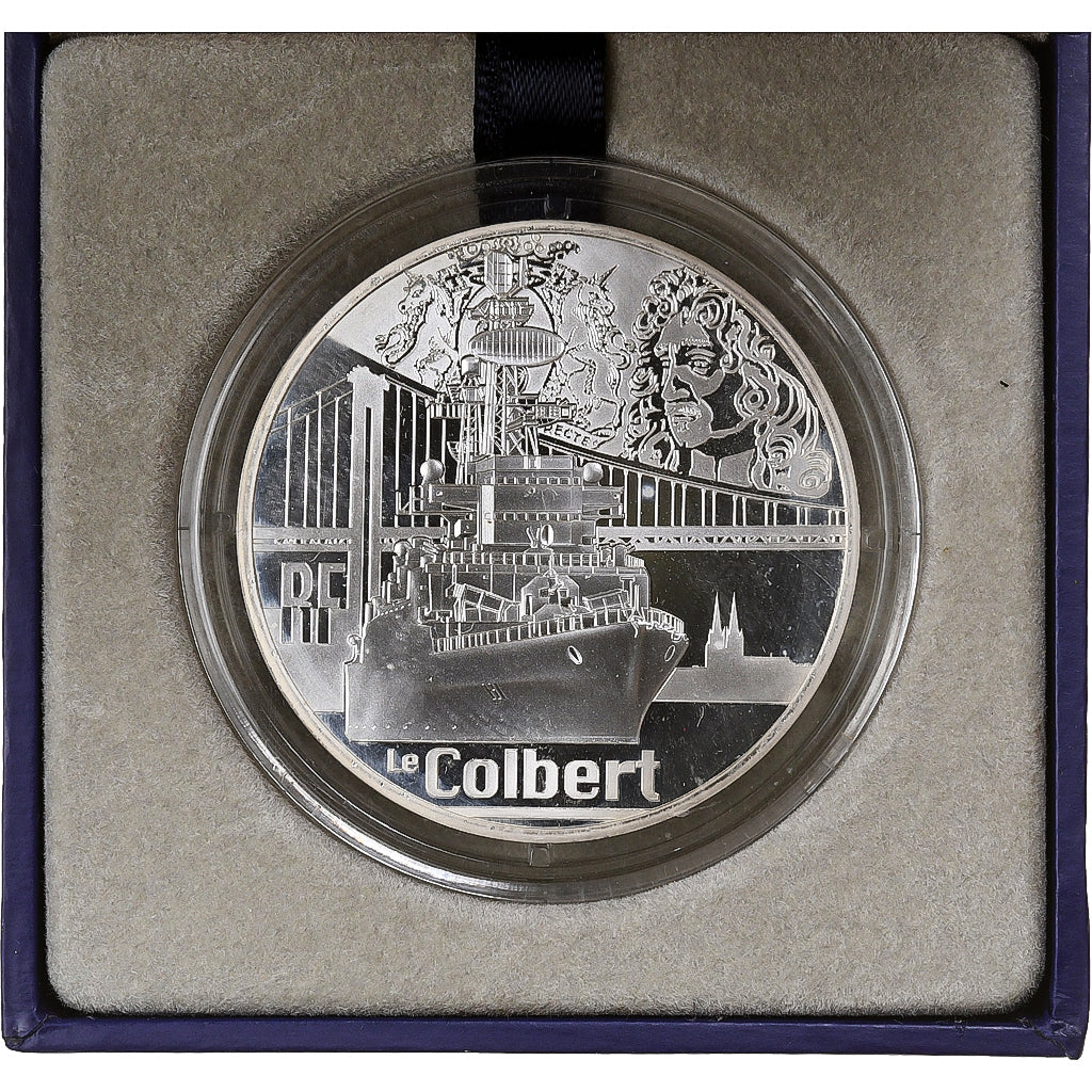 France, 10 Euro, Grands Navires Français, Le Colbert, Proof, 2015, MDP, Silver