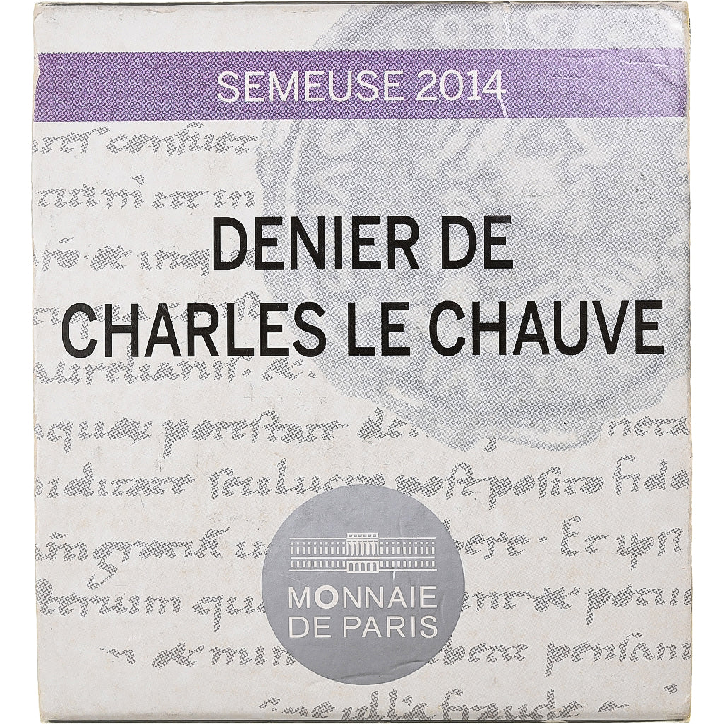France, 10 Euro, Semeuse, denier de Charles le Chauve, Proof, 2014, MDP, Silver