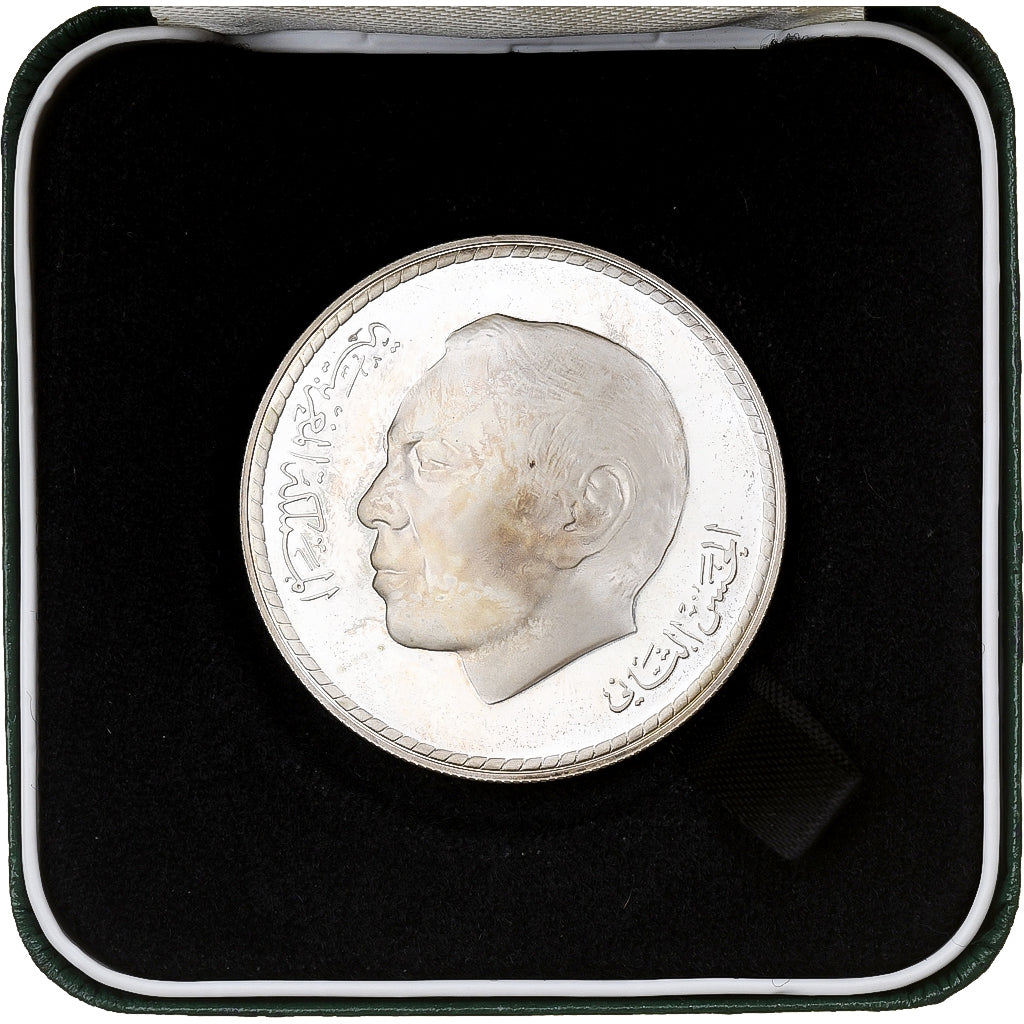 Morocco, Hassan II, 50 Dirhams, Independence, AH 1395/1975, Llantrisant, Proof