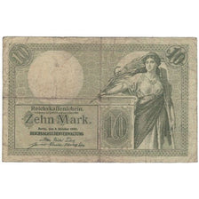 Banknote, Germany, 10 Mark, 1906, 1906-10-06, KM:9b, VF(20-25)
