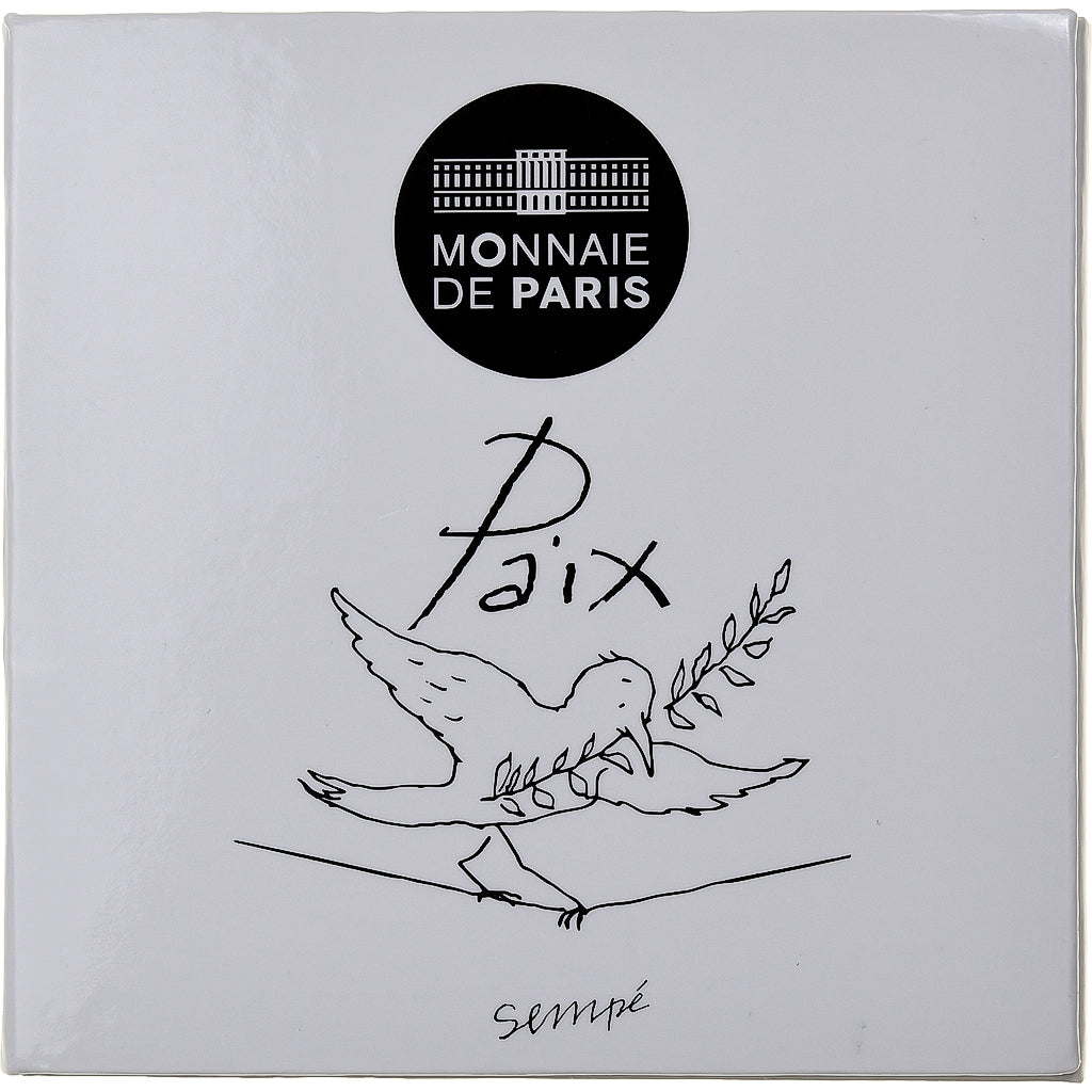 France, 50 Euro, Sempé - Paix - Automne/Hiver, BE, 2014, MDP, Argent, FDC