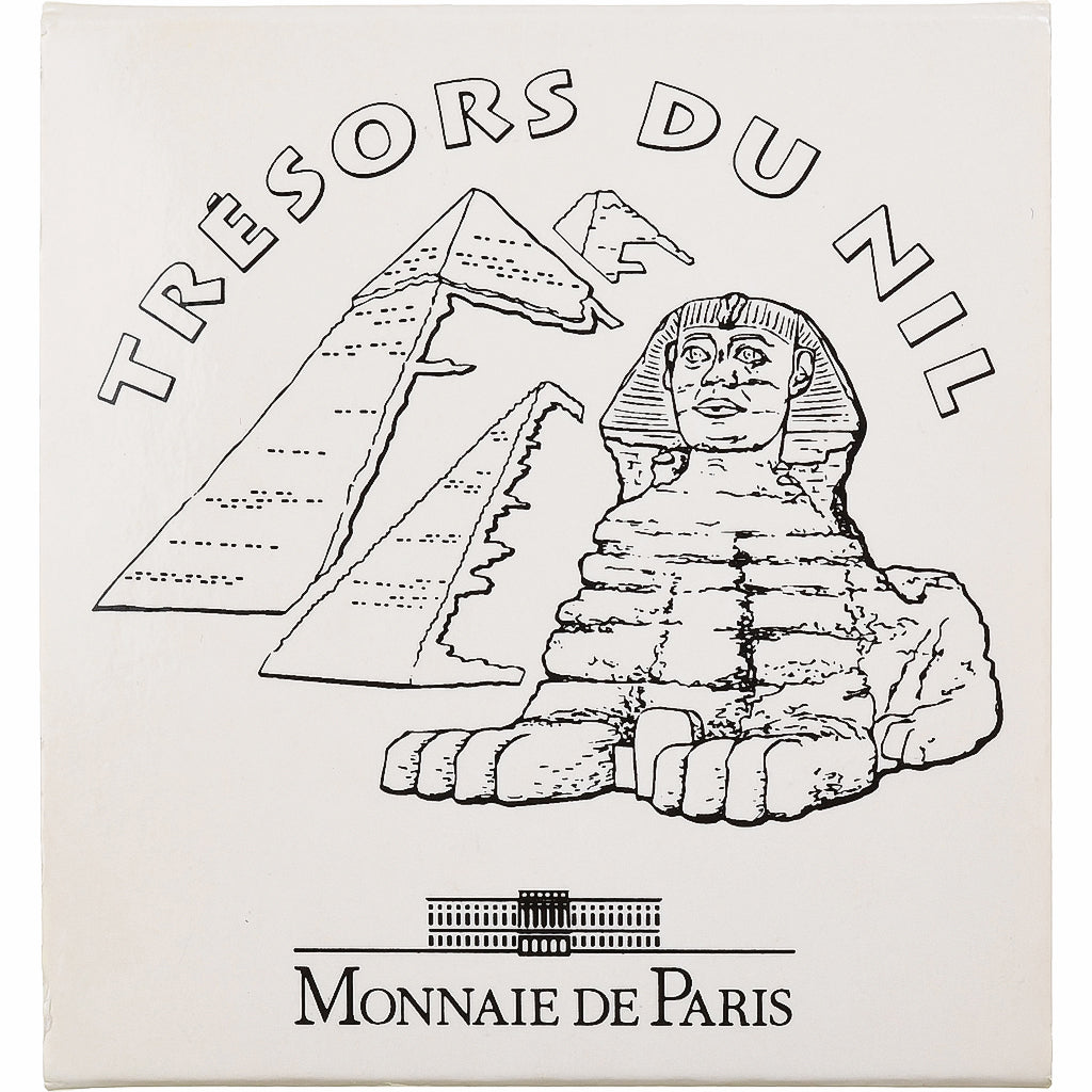 France, 10 Francs, Néfertiti, Trésor du nil, 1998, MDP, BE, Argent, FDC