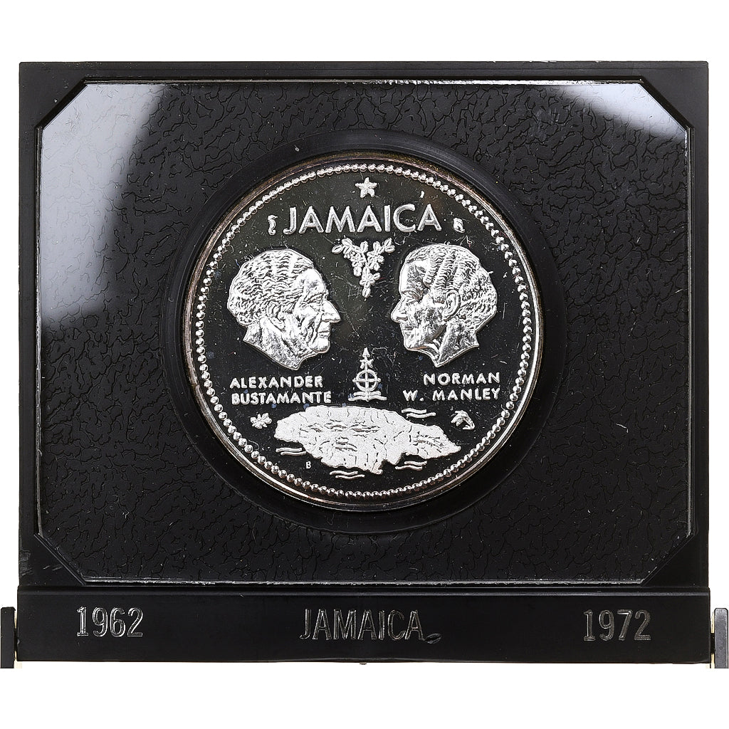 Jamaïque, 10 Dollars, Independence, 1962, Royal Canadian Mint, BE, Argent, FDC