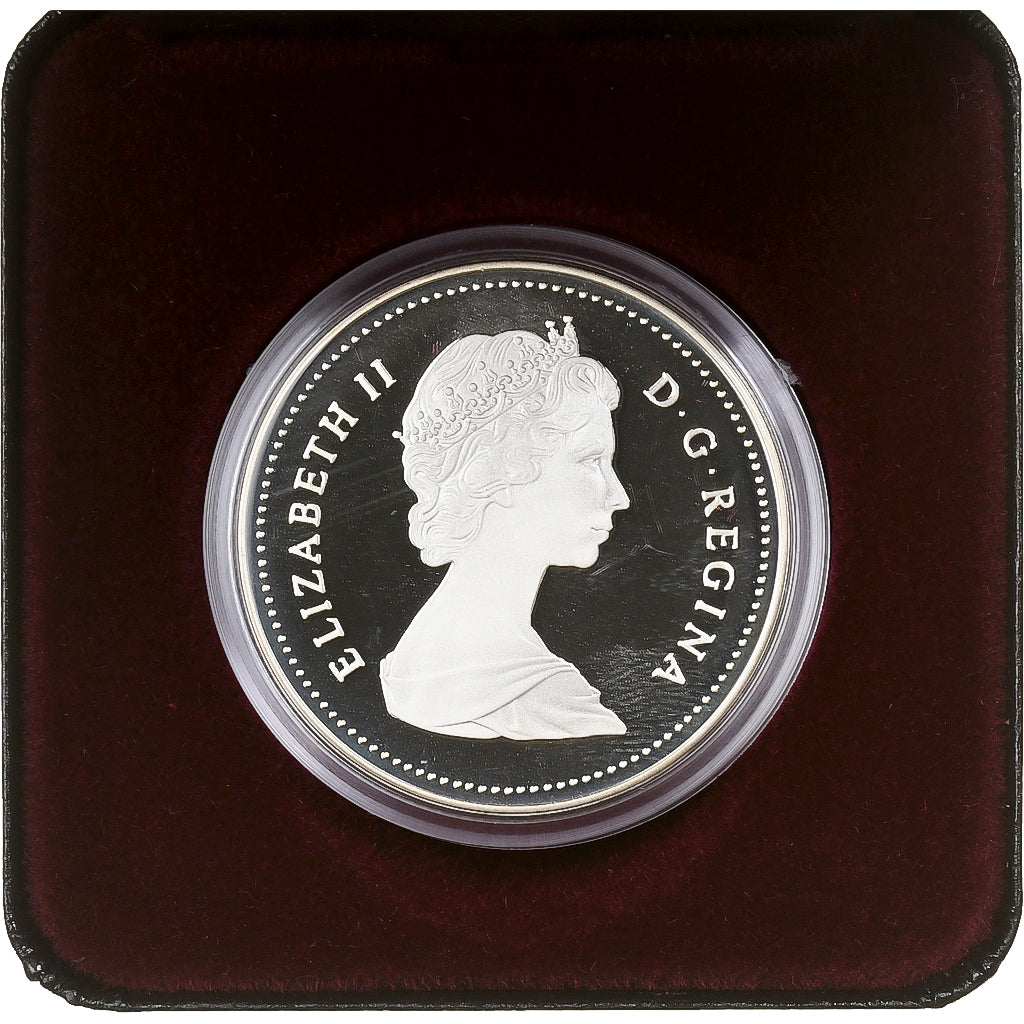 Canada, Elizabeth II, Dollar, Davis Strait, 1987, Ottawa, Proof, Silver
