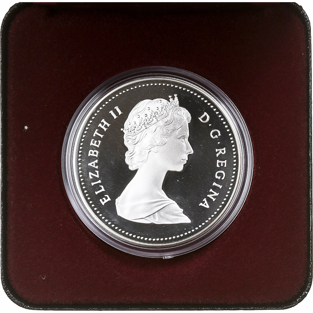 Canada, Elizabeth II, Dollar, MacKenzie River, 1989, Ottawa, Proof, Silver