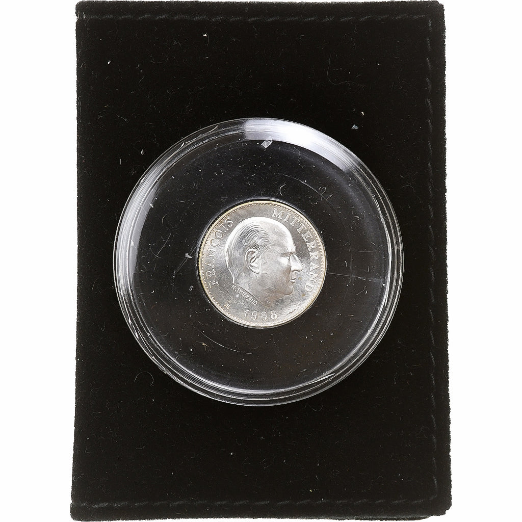 France, Token, François Mitterand, 1988, Monnaie de Paris, Silver, MS(65-70)