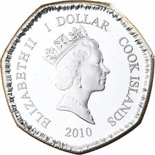 Cook Islands, Elizabeth II, Dollar, Black Wolf, 2010, Vantaa, Proof, Silver