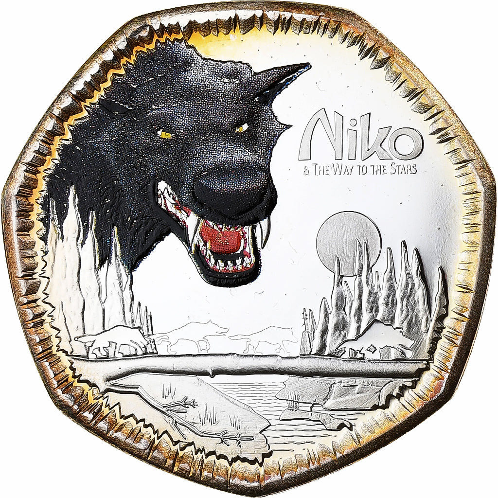 Cook Islands, Elizabeth II, Dollar, Black Wolf, 2010, Vantaa, Proof, Silver