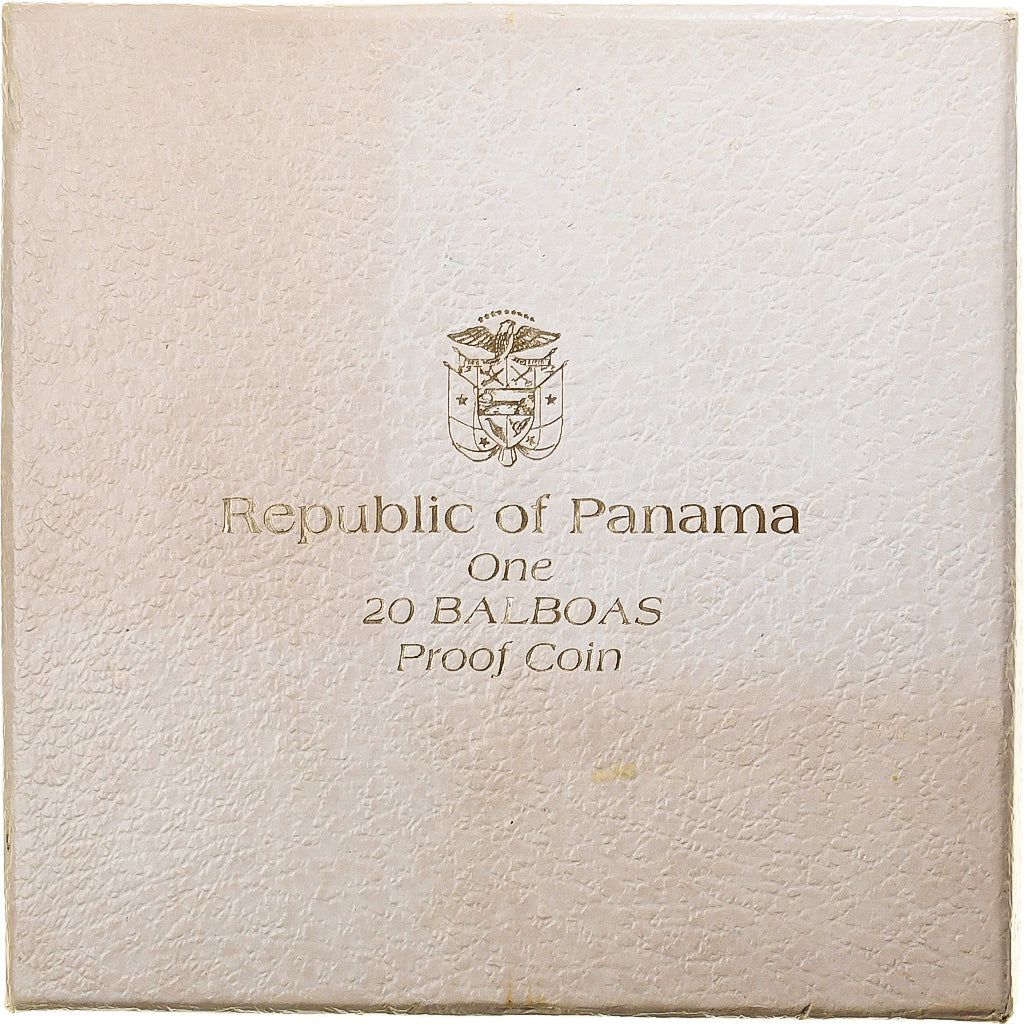 Panama, 20 Balboas, Simon Bolivar, 1973, Franklin Mint, Proof, Silver