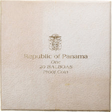 Panama, 20 Balboas, Simon Bolivar, 1973, Franklin Mint, Proof, Silver