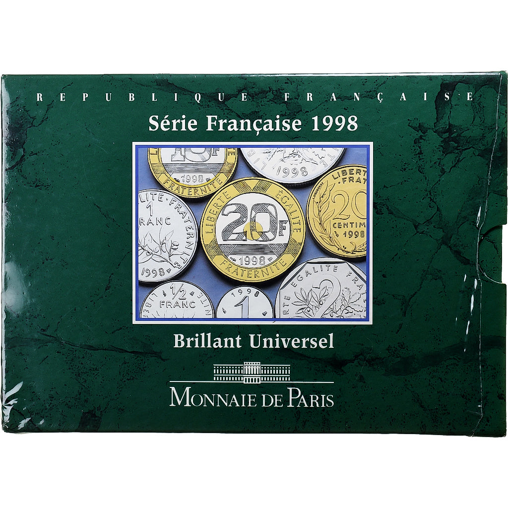 Francja, Coffret 1 c. à 20 frs., BU, 1998, MDP, ND, MS(65-70)