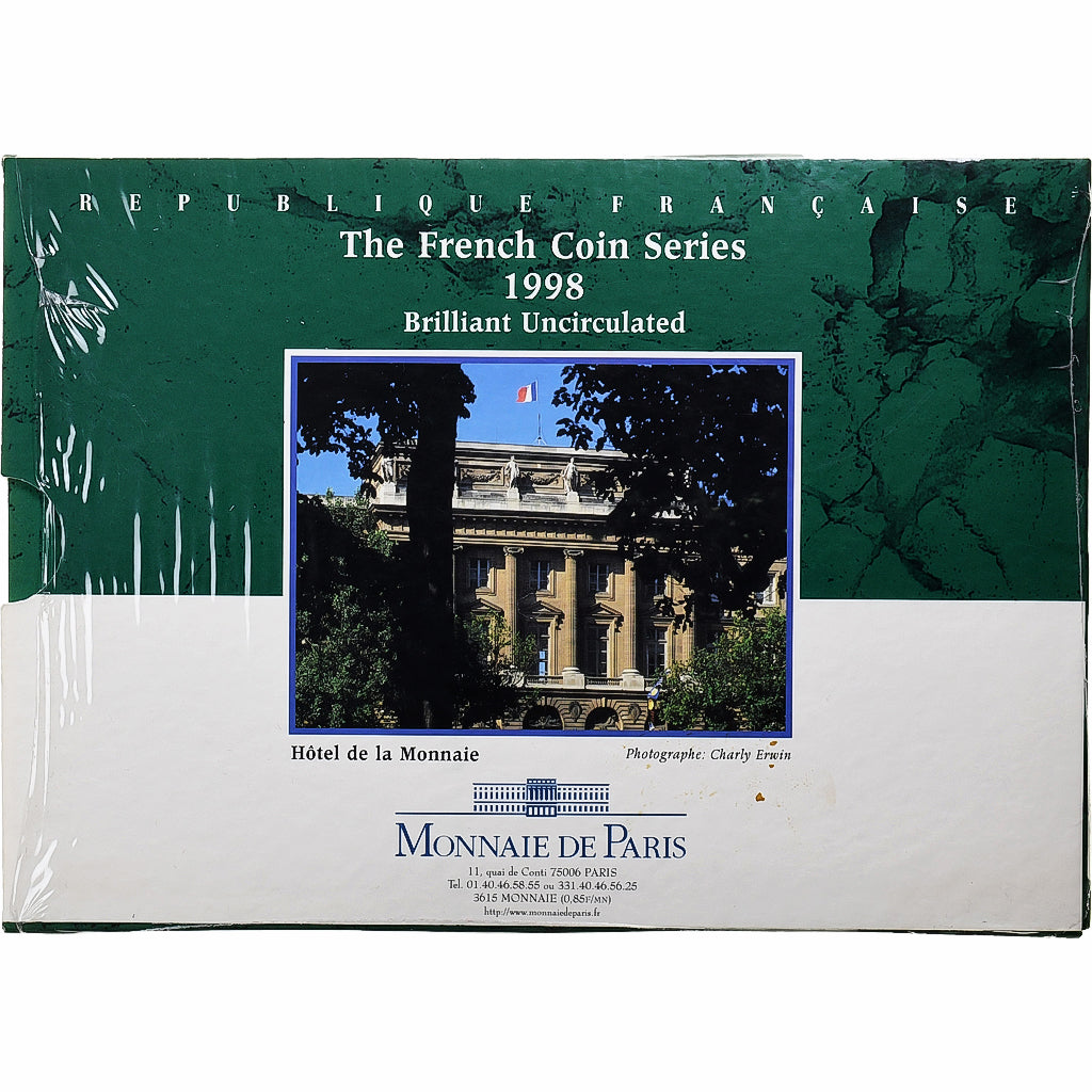 Francja, Coffret 1 c. à 20 frs., BU, 1998, MDP, ND, MS(65-70)