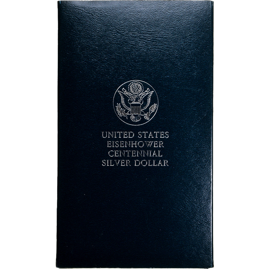 United States, Dollar, Eisenhower centennial, 1990, Philadelphia, Proof, Silver