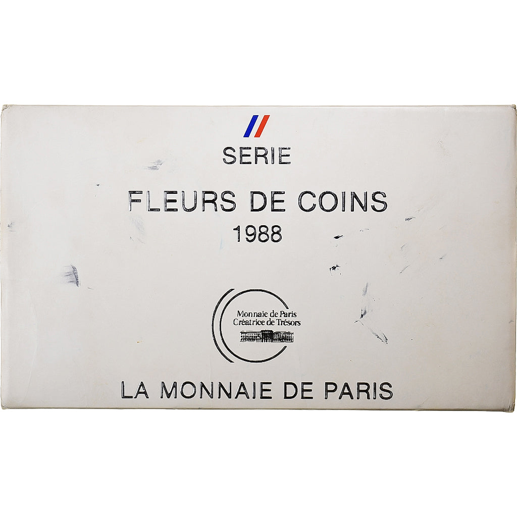 France, Coffret 1 c. à 100 frs., 1988, Monnaie de Paris, FDC, MS(65-70)