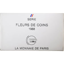 France, Coffret 1 c. à 100 frs., 1988, Monnaie de Paris, FDC, MS(65-70)