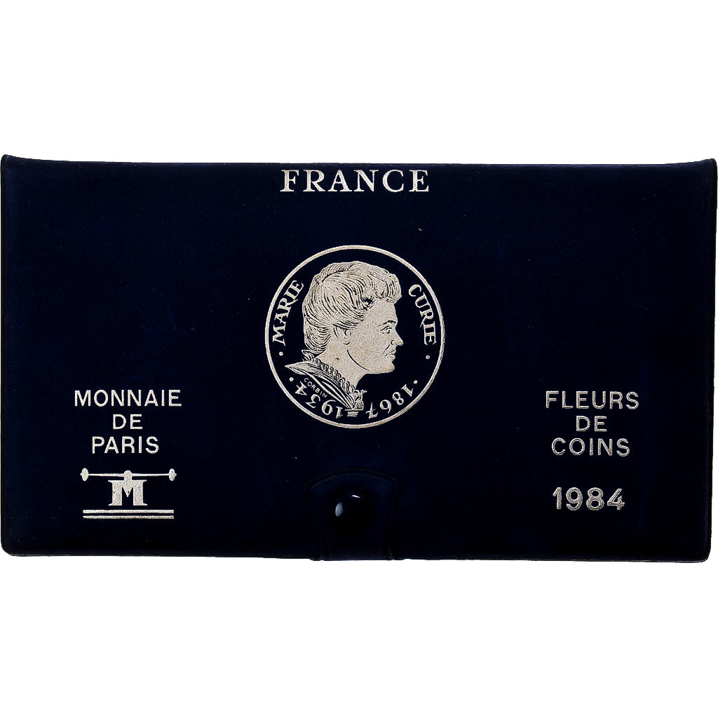 France, Coffret 1 c. à 100 frs., Marie Curie, 1984, MDP, FDC, MS(65-70)