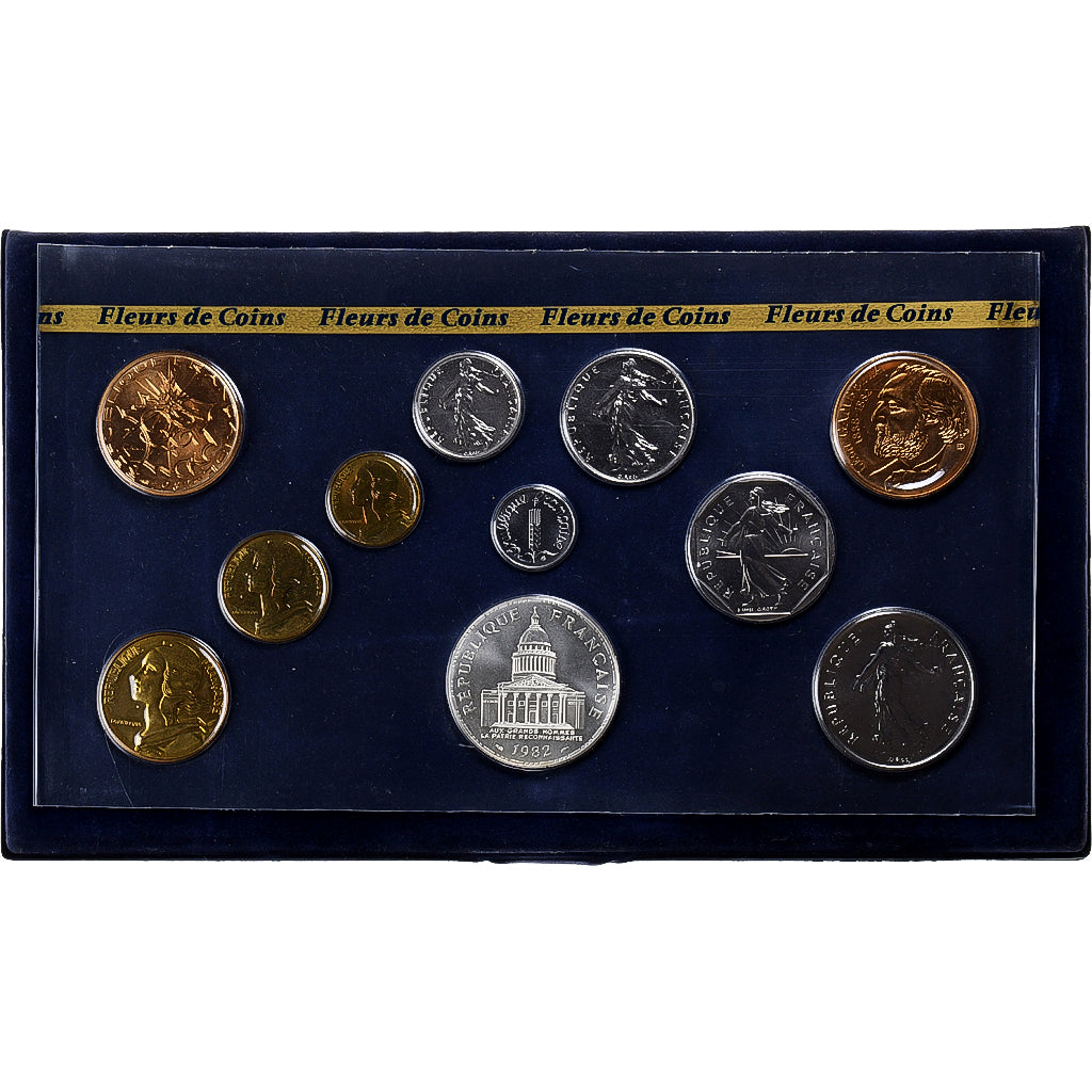 Francia, Coffret 1 c. à 100 frs., 1982, MDP, FDC, N.C., FDC