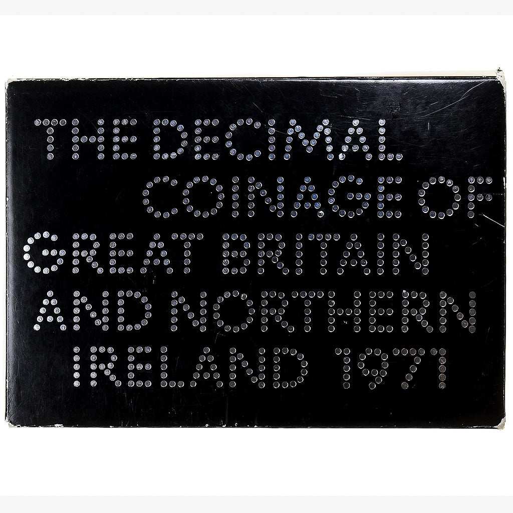 Royaume-Uni, Elizabeth II, Set 1/2 penny to 50 new pence, 1971, Londres, BU, FDC