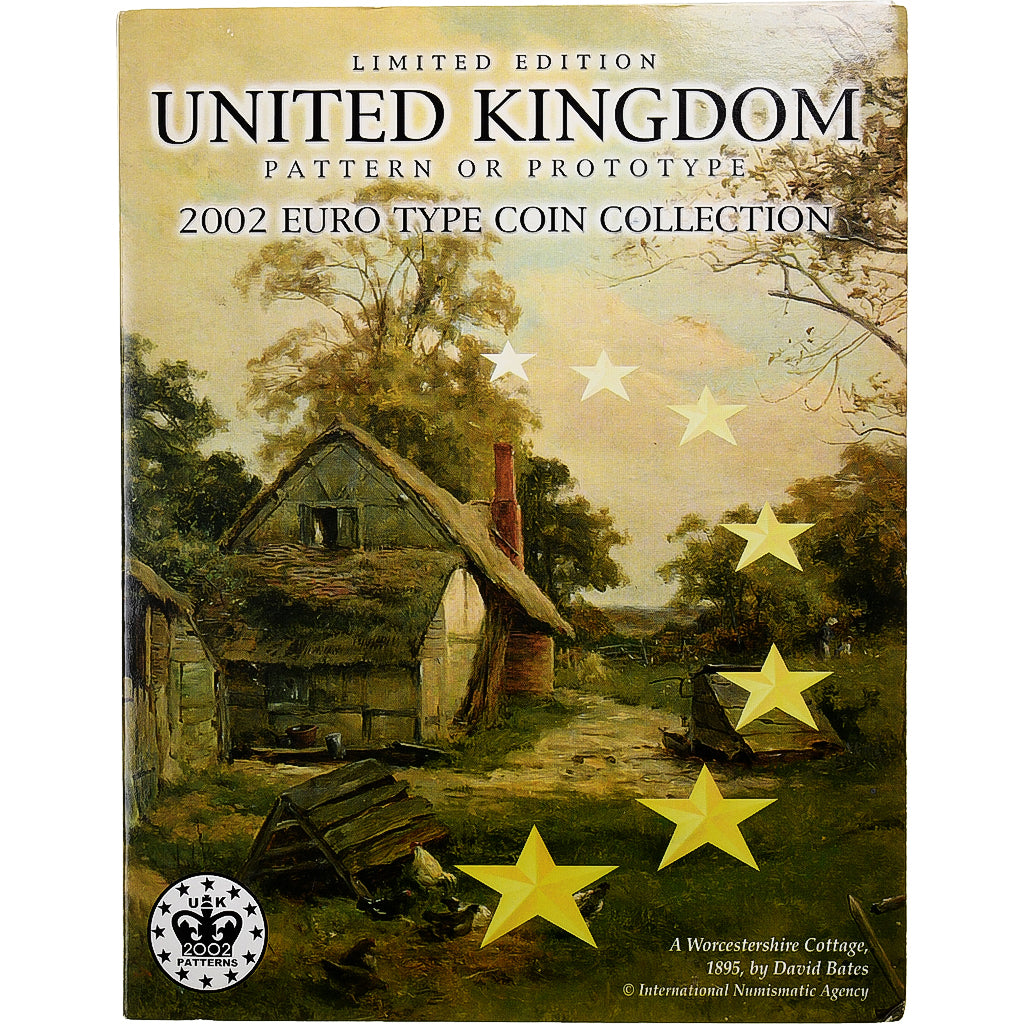 Reino Unido, Pattern euro set, Prueba, 2002, Sin información, FDC