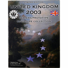 United Kingdom, Pattern euro set, Proof, 2003, MS(65-70)