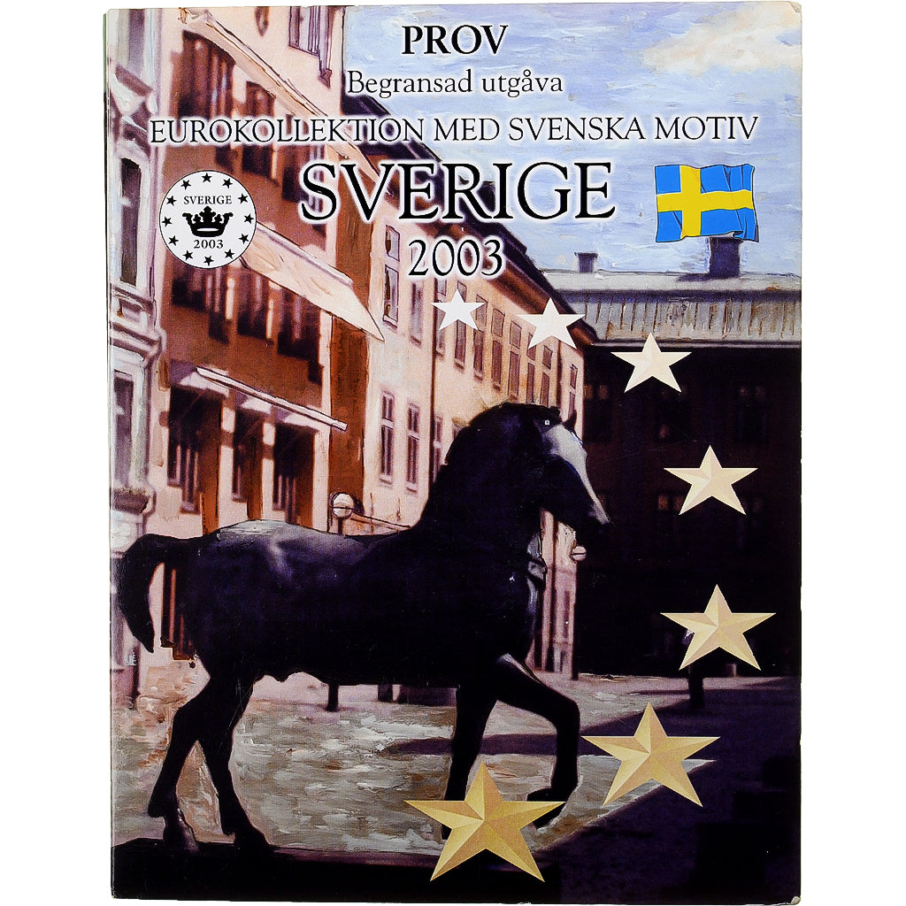 Sweden, Pattern euro set, Proof, 2003, MS(65-70)