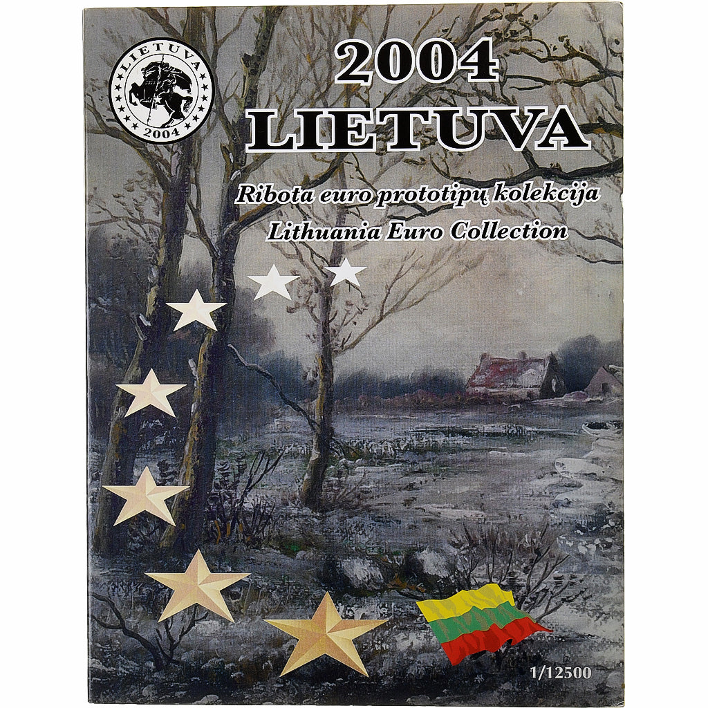 Litwa, Pattern euro set, Proof, 2004, ND, MS(65-70)