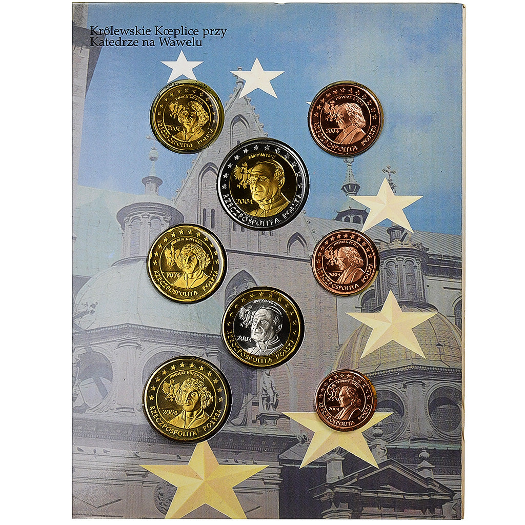 Poland, Pattern euro set, Proof, 2004, MS(65-70)