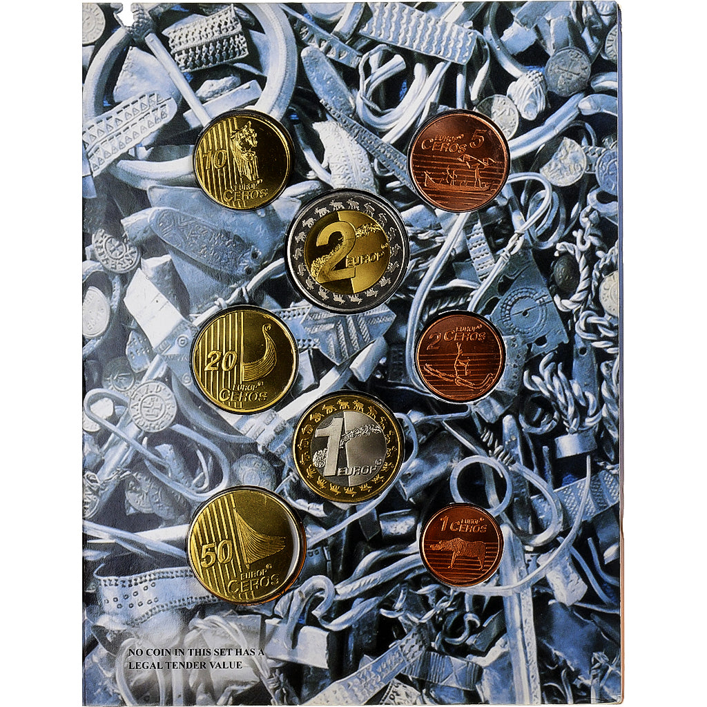 Norvegia, Pattern euro set, FS, 2004, N.C., FDC