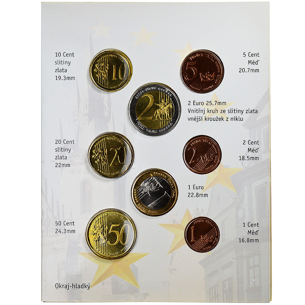 República Checa, Pattern euro set, Prueba, 2004, Sin información, FDC