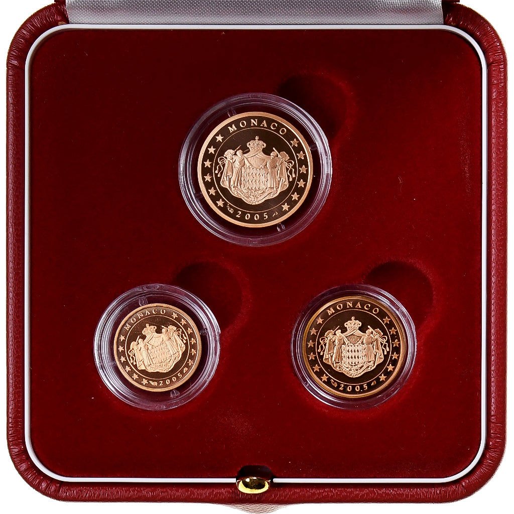 Francia, Set 1 ct., 2 cts. & 5 cts., FS, 2005, MDP, Acciaio placcato rame, FDC
