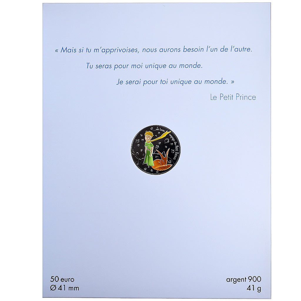 Frankrijk, 50 Euro, Le beau voyage du Petit Prince - renard, Proof, 2016, MDP