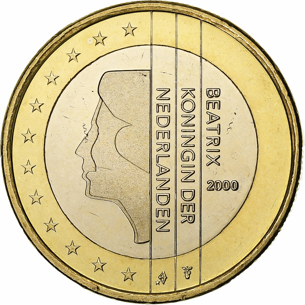 Nederland, Beatrix, Euro, Proof, 2000, Utrecht, Bi-Metallic, UNC-
