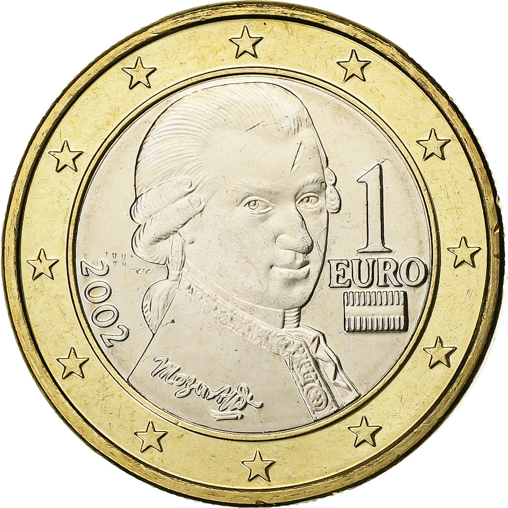 Oostenrijk, Euro, BU, 2002, Vienna, Bi-Metallic, UNC-
