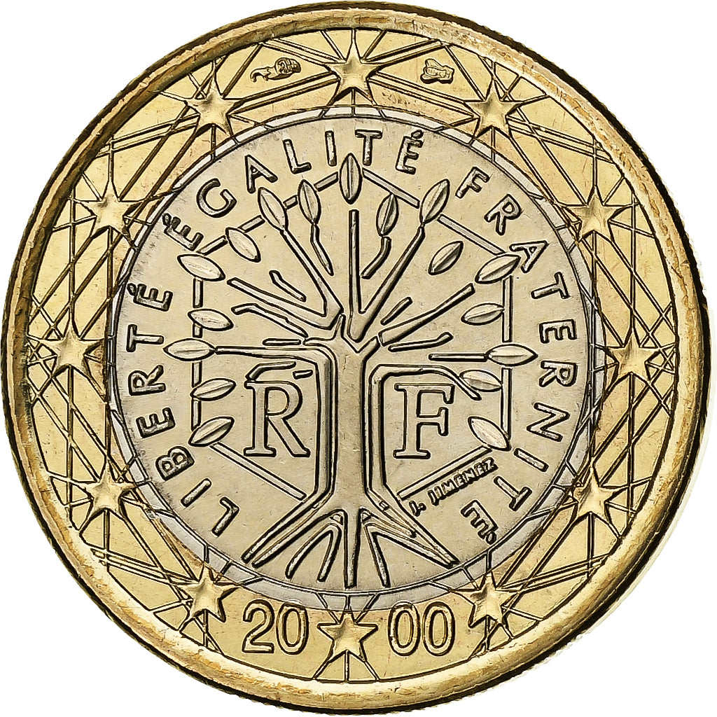 Frankrijk, Euro, BU, 2000, Pessac, Bi-Metallic, UNC-