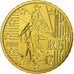 France, 10 Euro Cent, BU, 2002, Monnaie de Paris, Nordic gold, MS(65-70)
