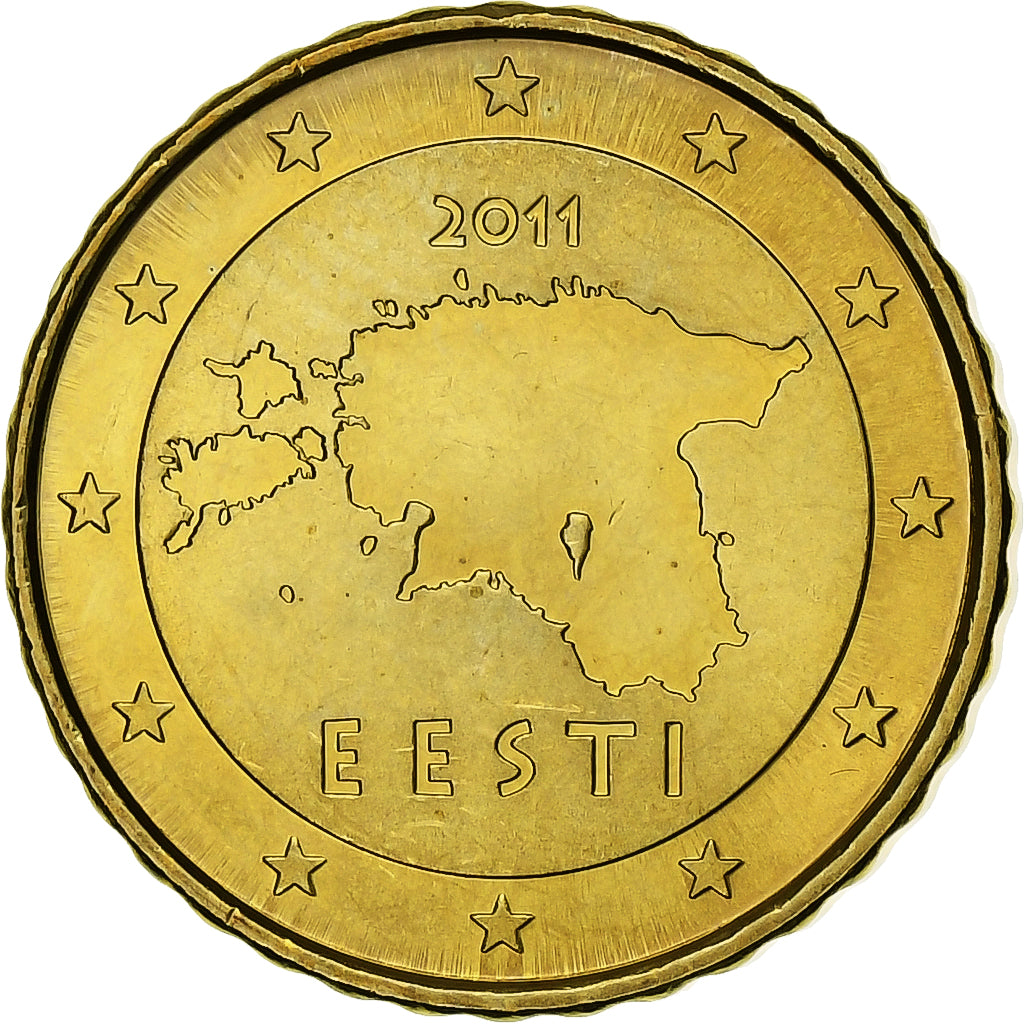 Estonia, 10 Euro Cent, BU, 2011, Vantaa, Nordic gold, AU(55-58)