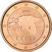 Estonie, 2 Euro Cent, BU, 2011, Vantaa, Cuivre plaqué acier, SUP