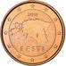Estonie, Euro Cent, BU, 2011, Vantaa, Cuivre plaqué acier, SUP