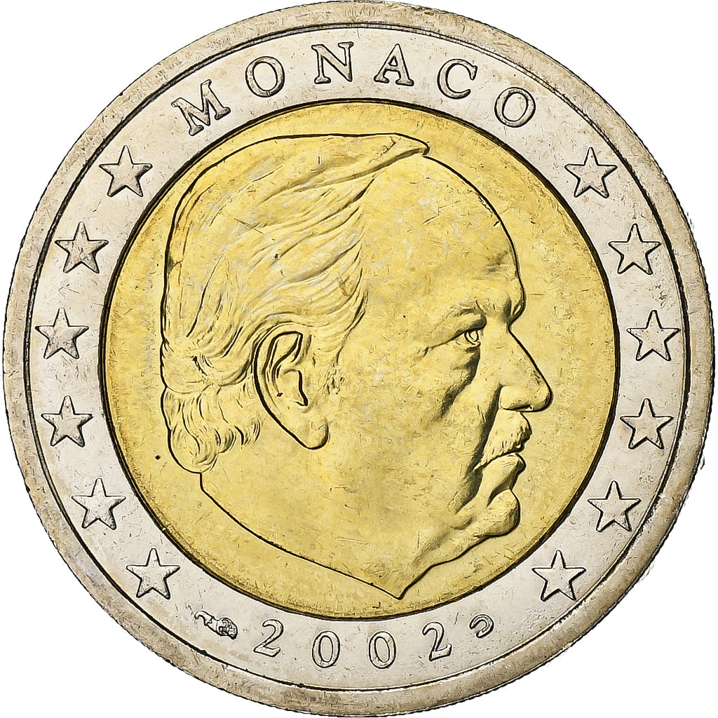 Monaco, Rainier III, 2 Euro, 2002, Monnaie de Paris, Bi-Metallic, MS(63)