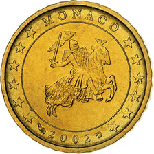 Monaco, Rainier III, 10 Euro Cent, 2002, Monnaie de Paris, Nordic gold, MS(63)