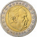 Monaco, Rainier III, 2 Euro, 2002, Monnaie de Paris, Bimétallique, SUP