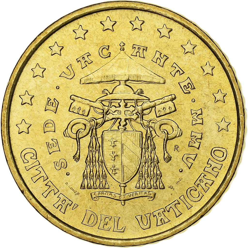 Vatican, Sede Vacante, 50 Euro Cent, BU, 2005, Rome, Or nordique, SPL