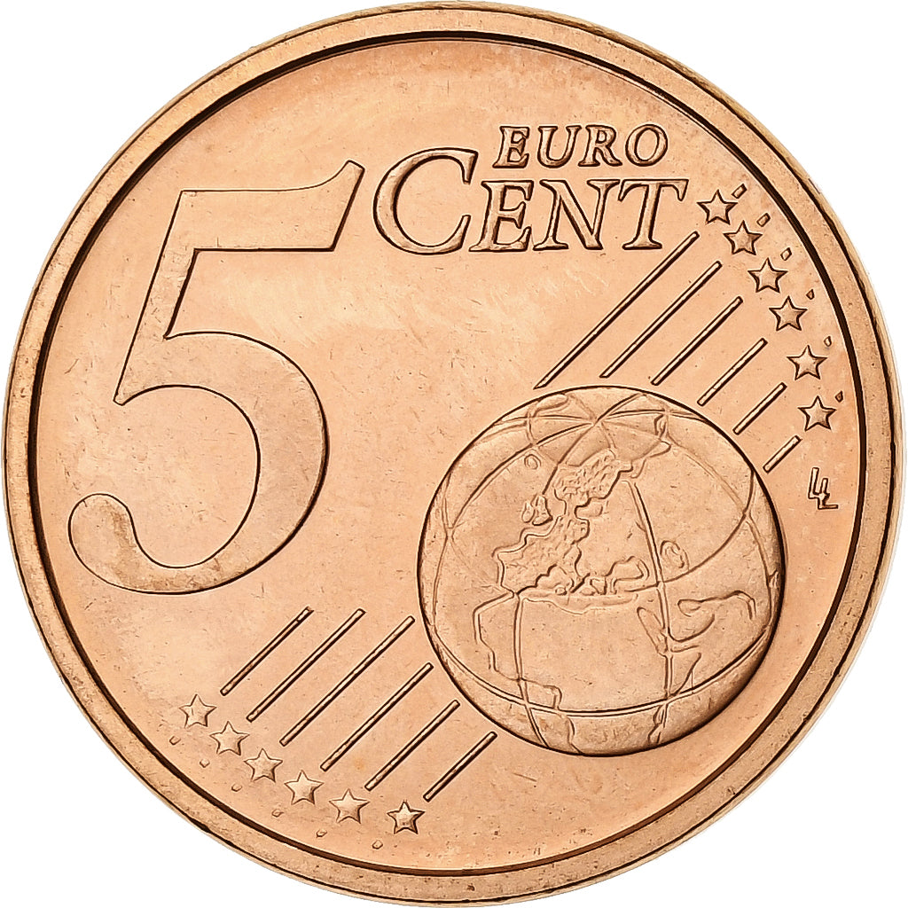 Vatican, Sede Vacante, 5 Euro Cent, BU, 2005, Rome, Copper Plated Steel, MS(63)